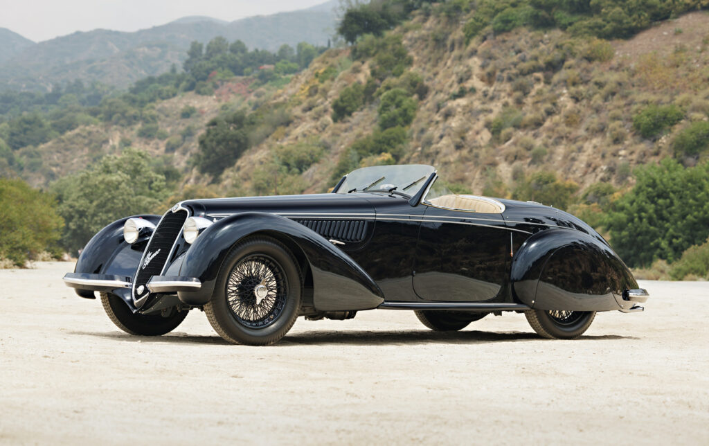 ventes aux enchères de voitures de collection
Alfa Romeo 8C 2900B Lungo Spider