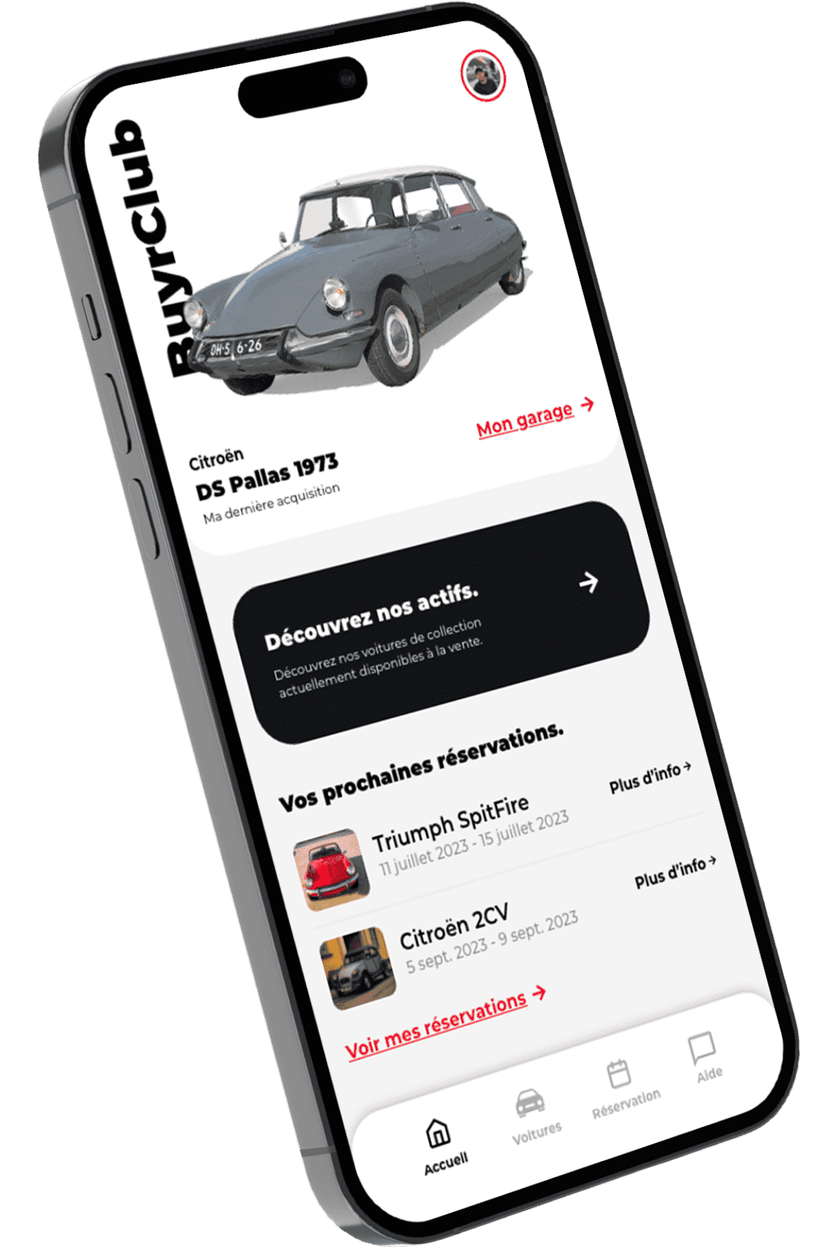 Investir voiture de collection app BuyrClub