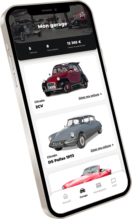 BuyrClub App mobile iphone investir voiture de collection